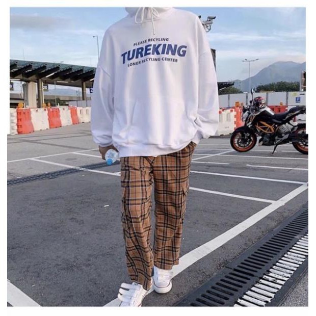 (HÀNG ORDER) ÁO HOODIE TUREKING FORM RỘNG CÓ NÓN HÀN QUỐC MÀU TRẮNG | BigBuy360 - bigbuy360.vn