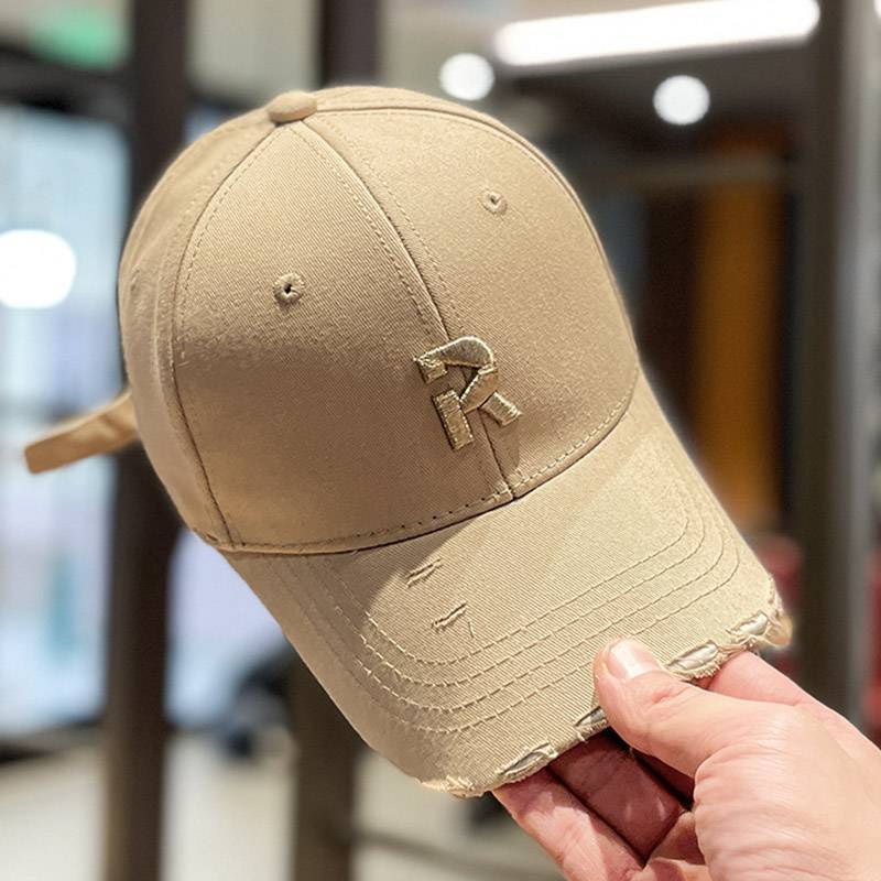 Mũ lưỡi trai rách ❤️ Nón thêu chữ R phong cách Ulzzang form unisex nam nữ