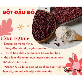 Bột đậu đỏ đắp mặt trắng mịn da (hũ 50gr)