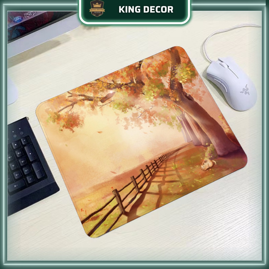 Miếng lót chuột, pad chuôt siêu dễ thương King of Decor kích thước 26cm x 21cm dày 3mm nhiều họa tiết , mẫu lựa chọn