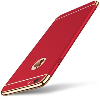 Ốp lưng iphone 6 Plus / 6s Plus mạ viền vàng ( màu xanh )