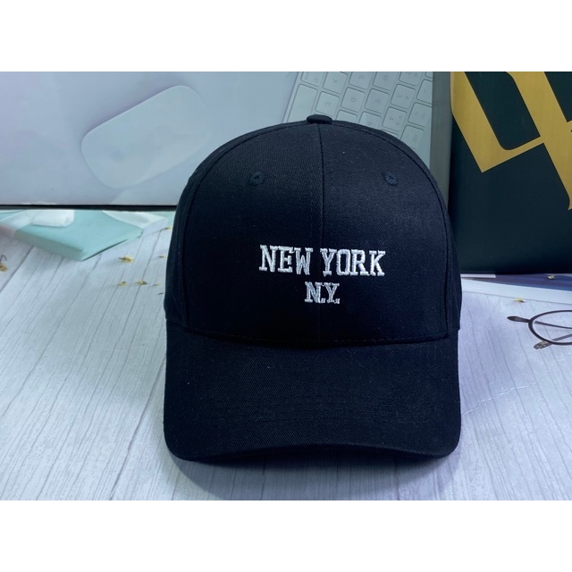 nón kết thêu new yord N.Y - mũ lưỡi trai màu hàn quốc unisex thời trang