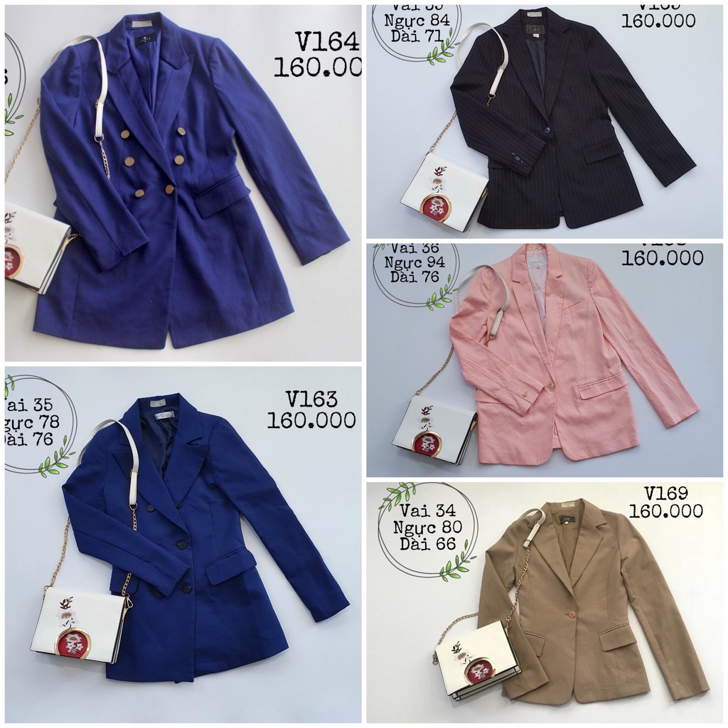 Vest - blazer nữ Hàn - Nhật [2hand] đồng giá 160k | BigBuy360 - bigbuy360.vn