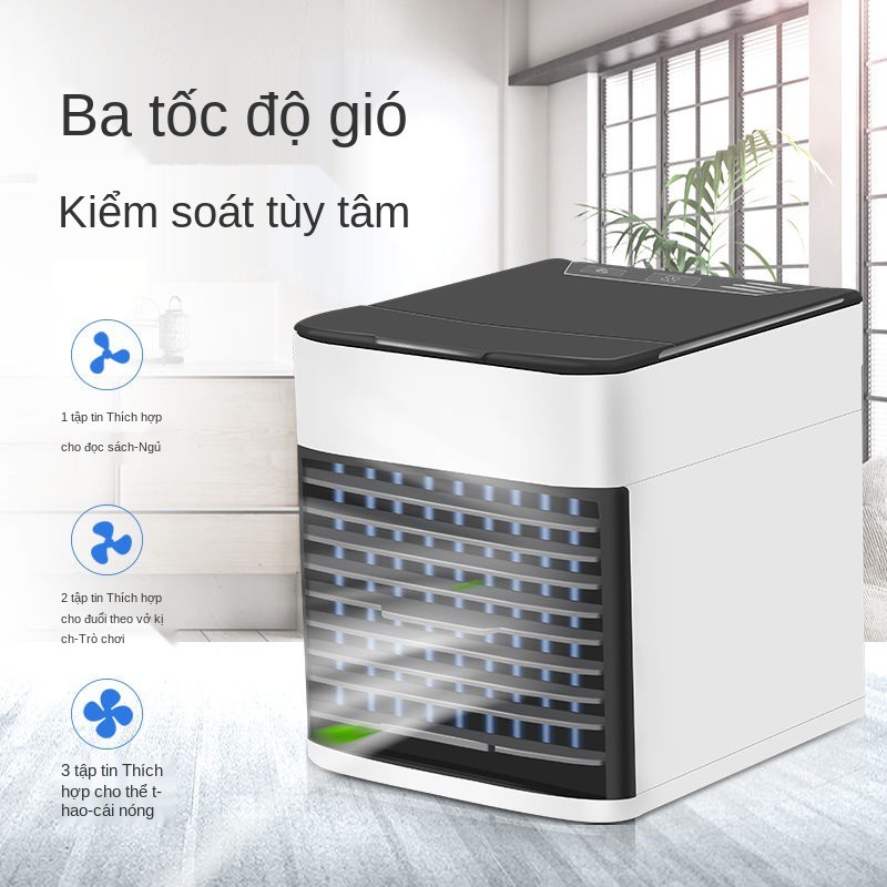 ❍✎Máy làm mát không khí gia đình điều hòa nhỏ Quạt USB văn phòng lạnh di động mini tạo ẩm ký túc xá điện