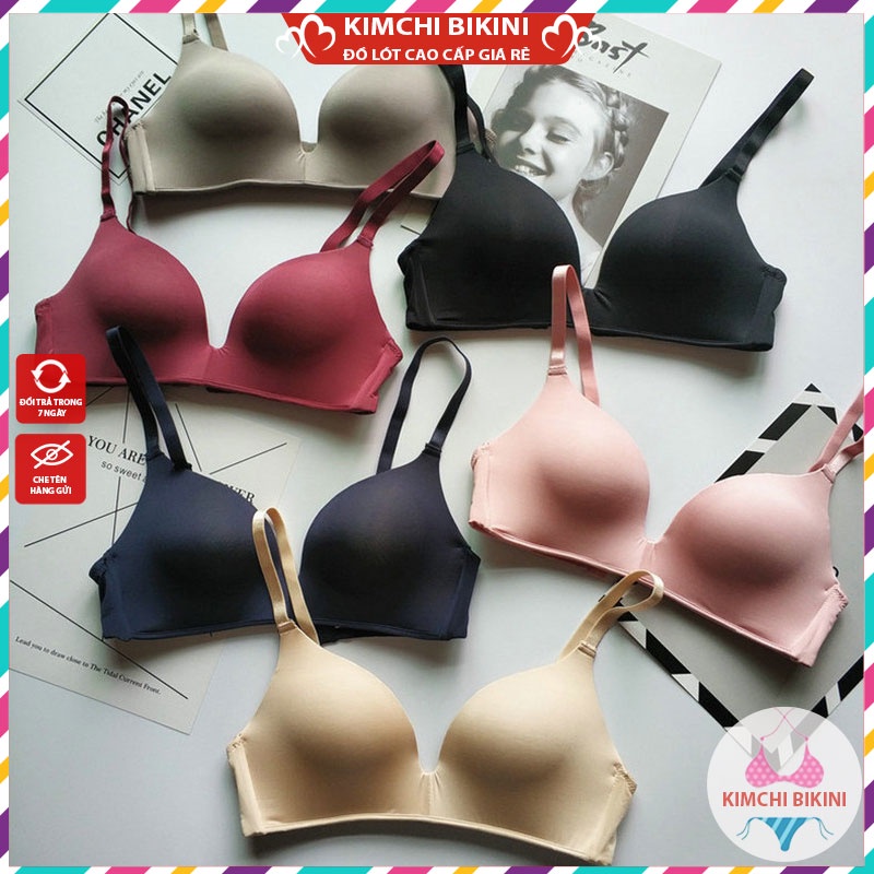 Áo lót nữ đúc su không gọng nâng ngực tạo khe mềm mại thoáng mát tôn vòng 1 gợi cảm quyến rũ KIMCHIBIKINI AL022 | BigBuy360 - bigbuy360.vn