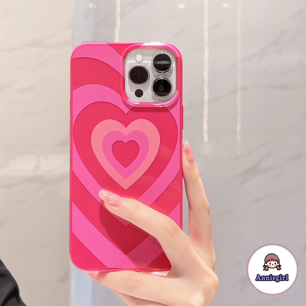 Ốp Điện Thoại TPU Mềm Chống Dấu Vân Tay Họa Tiết Trái Tim Màu Gradient Sang Trọng Cho IPhone 14 13 12 11 Pro Max XR X XS 7 8Plus