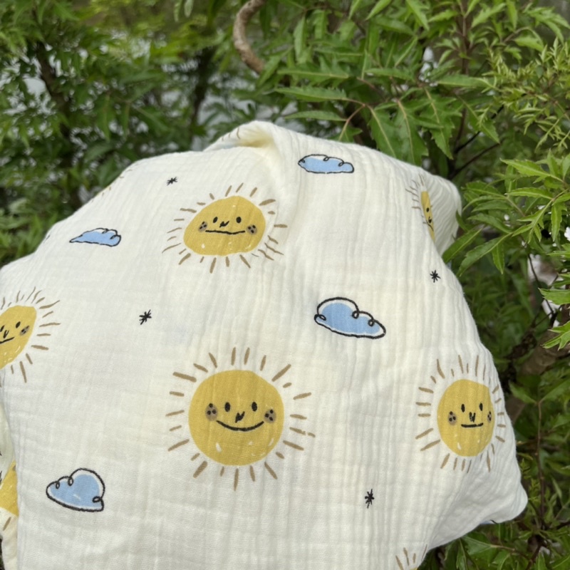 Túi ngủ cho bé vải xô muslin, thông thoáng,thấm hút, sát nách conchimkids