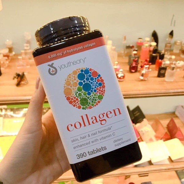 Viên Uống Bổ Sung Collagen Youtheory Cho Da, Tóc Và Móng Type 1 2 & 3 Skin, Hair & Nail Formula 390 Viên