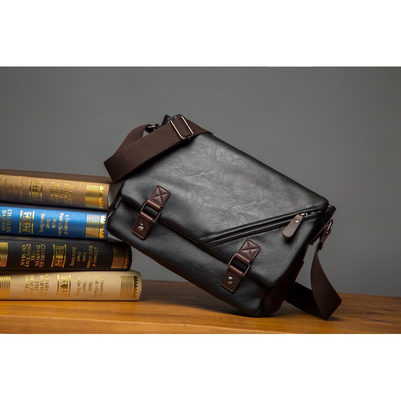 Túi chéo nam HUTALEATHER da PU  cao cấp thời trang phong cách VNA25