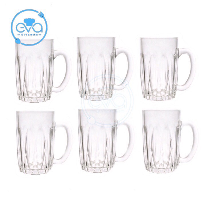 Bộ 12 Ly Thủy Tinh Có Quai 275 Ml 117TVP