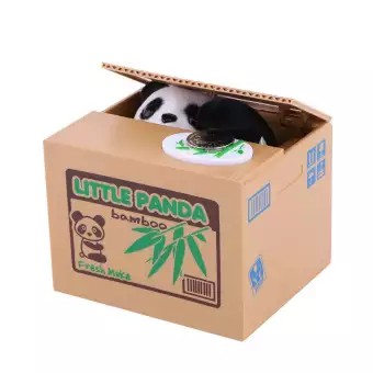 Gấu trúc Đựng Tiền Ngân Hàng, Tự Động Ăn Trộm Đồng Tiền Xu Giá Đỡ Điện Thoại Hình Con Heo Hộp Tiết Kiệm-168-OXUI2