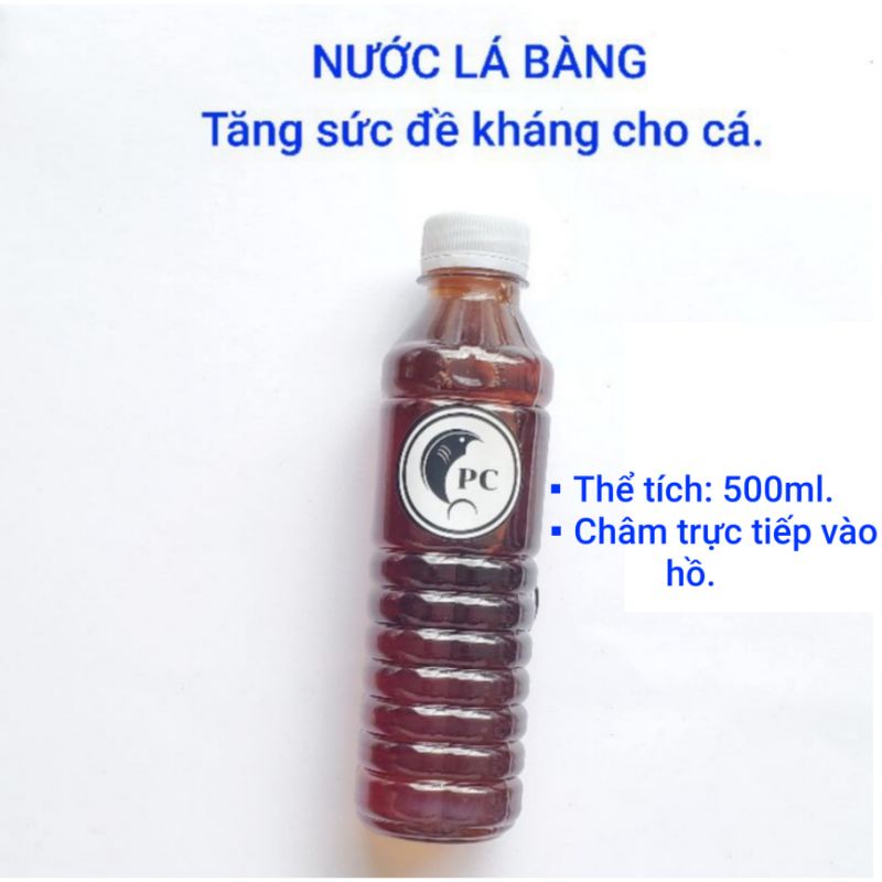 [Mã PET50K giảm Giảm 10% - Tối đa 50K đơn từ 250K] 500ml nước cốt lá bàng tạo màu cho hồ biotope giúp cá khỏe mạnh