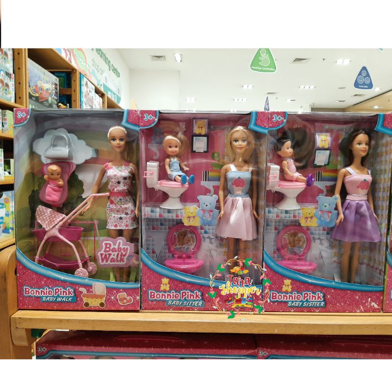 Xe Đẩy Em Bé Đồ Chơi Cho Búp Bê Barbie