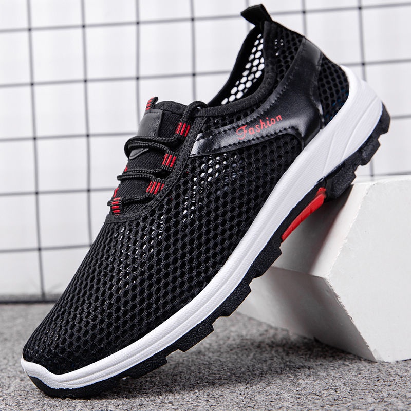 Giày Thể Thao Lưới Thoáng Khí Phong Cách Hàn Quốc Dễ Phối Đồ Thời Trang Xuân Hè Mới Cho Nam