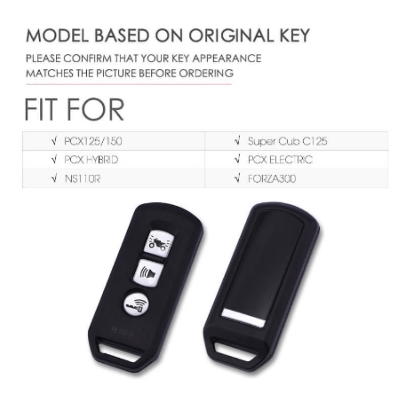 Vỏ Chìa Khóa Điều Khiển Từ Xa 3 Nút Cho Xe Máy Honda PCX SH 125 150 2016 2017 2018