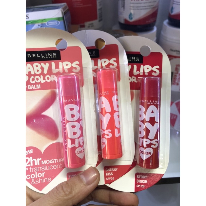 Son Dưỡng màu Maybelline Baby Lips [chuẩn Úc đủ Bill]