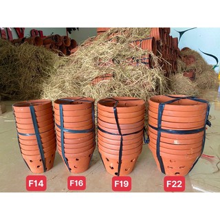 Chậu đất nung Bình Dương các size - 1 dây 10 chậu