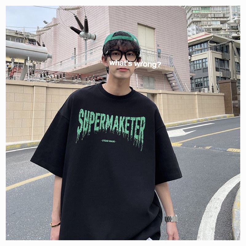 Áo thun tay lỡ nam nữ, áo phông unisex form rộng chất cotton in hình TE