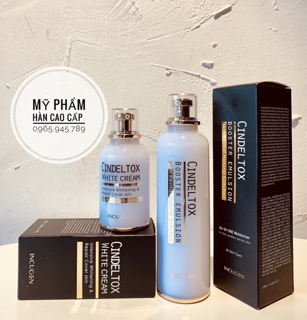 Bộ dưỡng Cindeltox / Kem truyền trắng- Nhũ tương Cindeltox / Bộ dưỡng trắng Cindeltox | BigBuy360 - bigbuy360.vn