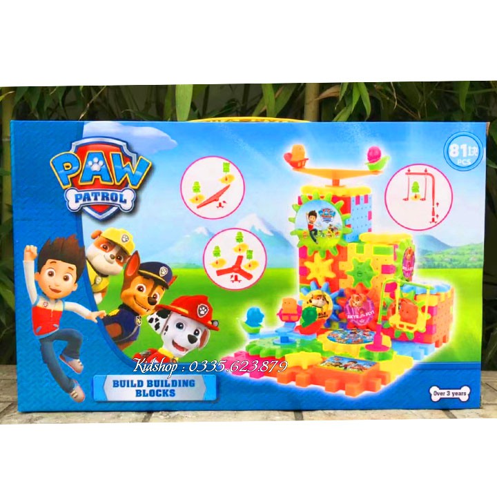 Bộ Lego Xếp Hình Cảnh Sát Pawpatrol. 81 Chi Tiết. Lego Ninjago Lắp Ráp Đồ Chơi Cho Bé.