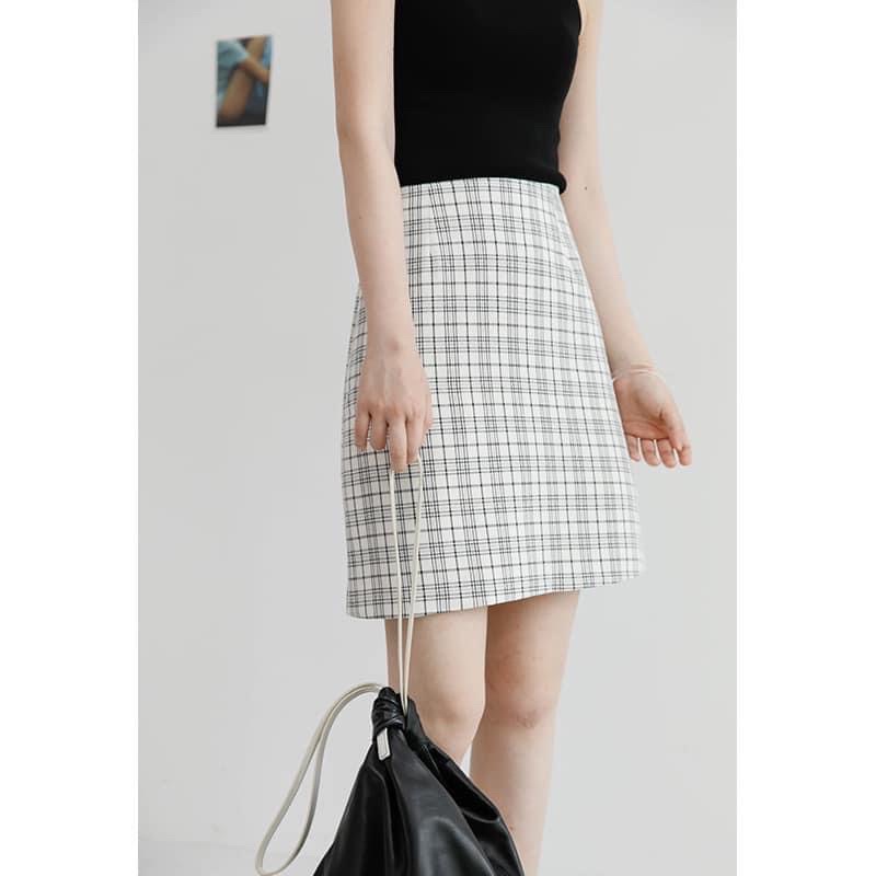 [Có sẵn] Chân váy kẻ caro dáng A | BigBuy360 - bigbuy360.vn