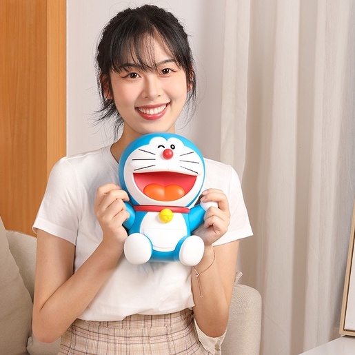 [ CHÍNH HÃNG - CÓ SẴN ] Mô hình kèm giá đỡ điện thoại, ipad size lớn Doraemon
