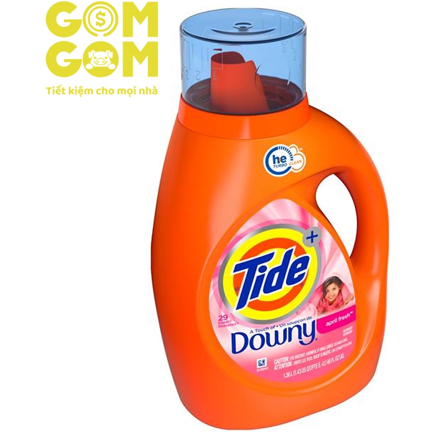 NƯỚC GIẶT TIDE HƯƠNG DOWNY 1.36L - NK