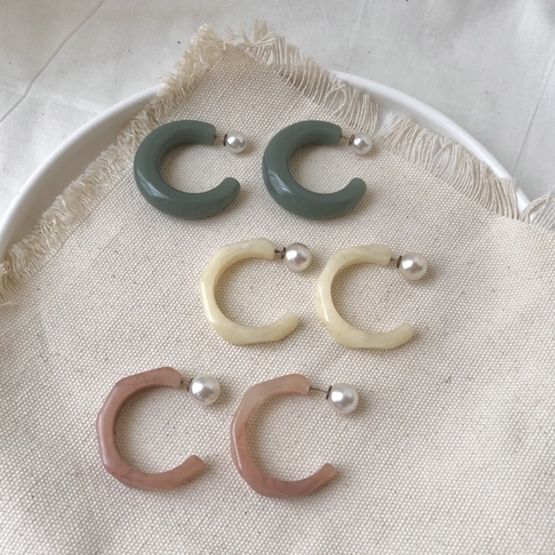 Khuyên tai Bông tai nữ Nhựa Acrylic Phong cách thanh lịch
