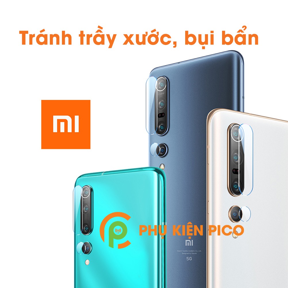 Cường lực camera Xiaomi Mi 10 Pro trong suốt độ cứng 9H chống trầy xước, va đập - Dán camera Xiaomi Mi 10 Pro