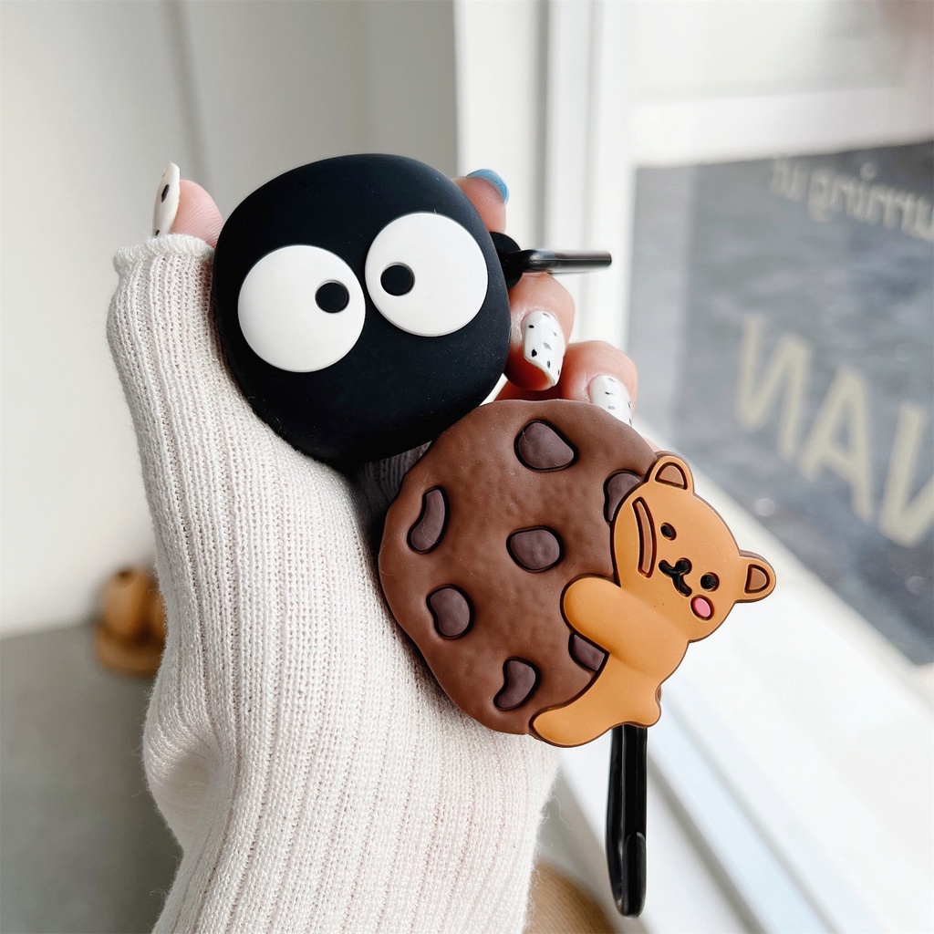 Vỏ Hộp Sạc Tai Nghe bluetooth Không Dây Bằng Silicon Mềm Họa Tiết Hoạt Hình 3D Dễ Thương Cho Baseus Bowie WM02