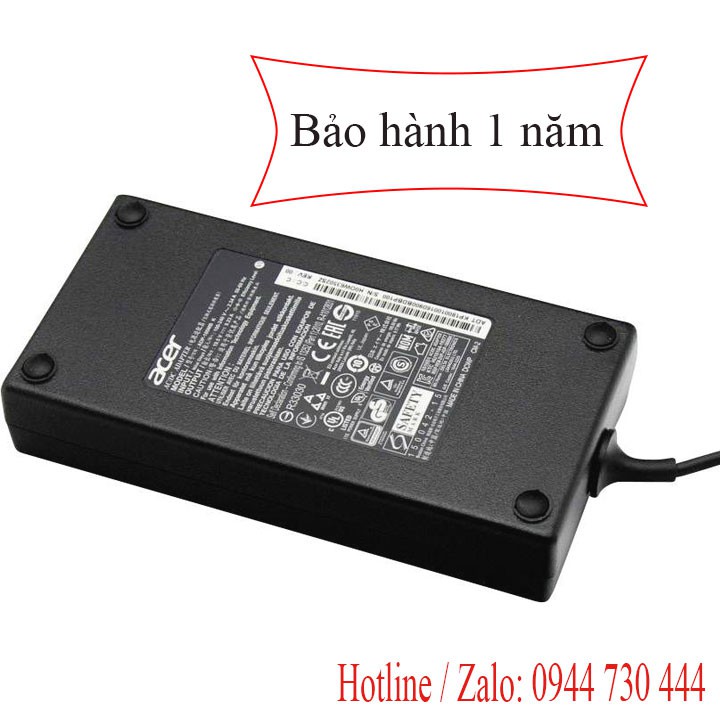 Sạc pin laptop Acer 19.5v 9.23a 180w bảo hành 12 tháng