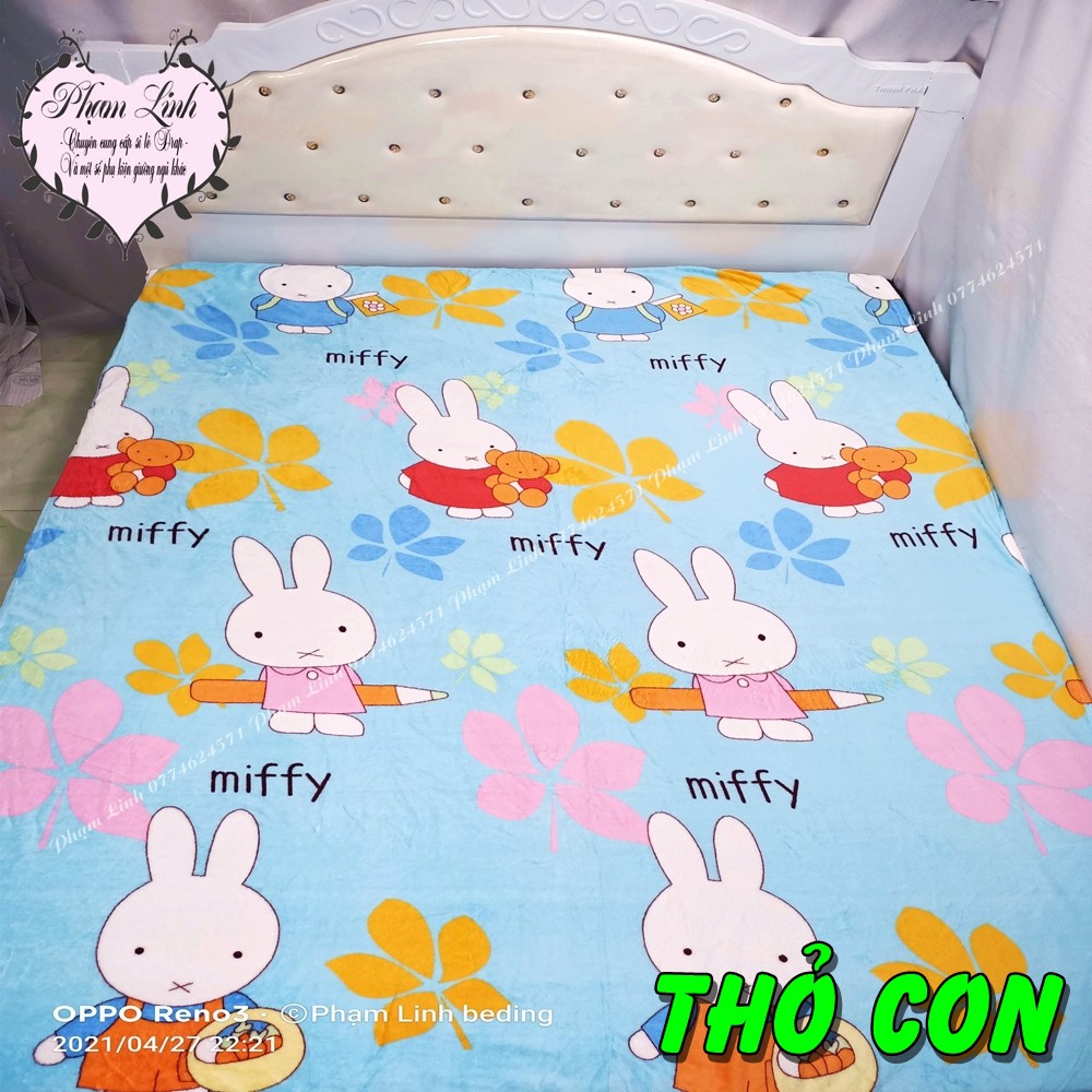 Mền tuyết size 1m6x2m || Chăn lông tuyết-Mền hè tuyết nhung đa năng không nhăn không hầm bí