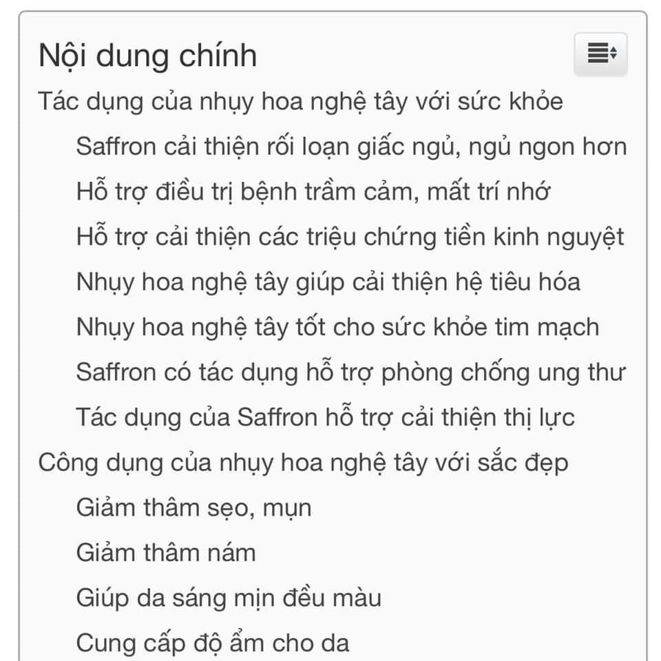Nhụy hoa nghệ tây Saffron 4g