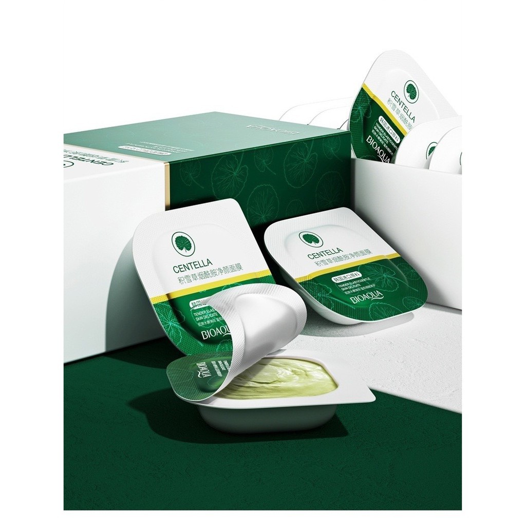 [N71]  8 Hũ Mặt Nạ Đất Sét Bùn Rau Má Dưỡng Ẩm Trắng Da Cấp Ẩm Thải Độc Se Khít Lỗ Chân Lông