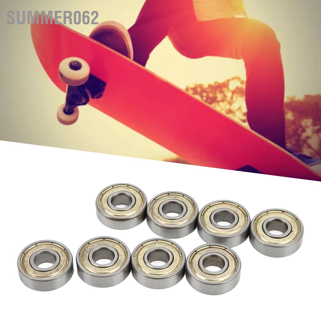 Set 8 Bạc Đạn 608ZZ ABEC 11 Kích Thước 8x22x7mm Cho Ván Trượt
