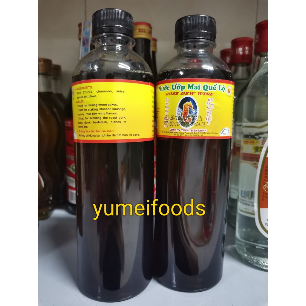 Rượu Mai Quế Lộ Hồi Quế chai 500ml Làm Lạp Xưởng, Ướp Thịt Nướng