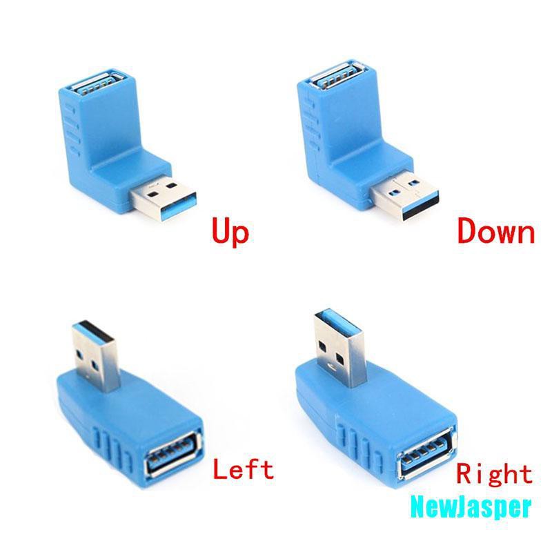 Đầu Nối Mở Rộng Usb 3.0 A Male Sang Female 90 Độ