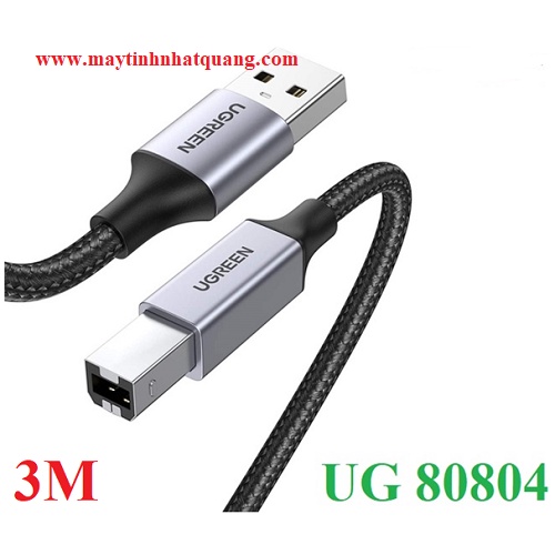 Cáp máy in USB A sang USB B sử dụng cho máy Fax, máy in... dài 3M Ugreen 80804