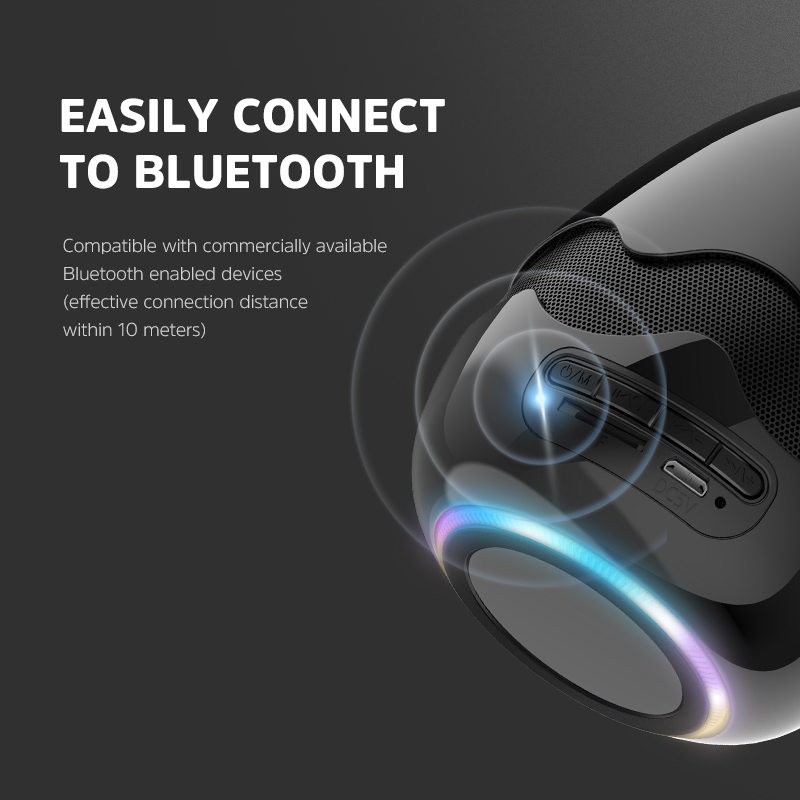 [ Chính Hãng Kivee ] Loa Bluetooth điều chỉnh nhạc trực tiếp trên loa