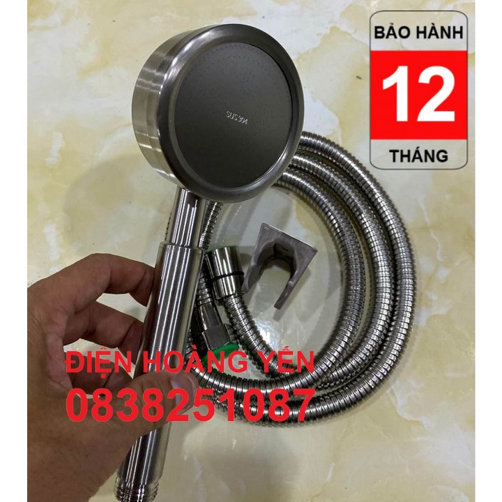 Vòi sen tắm SENTANO 100% INOX 304 bát sen dày - Tay sen tắm tăng áp tia min massage cao cấp không gỉ sét