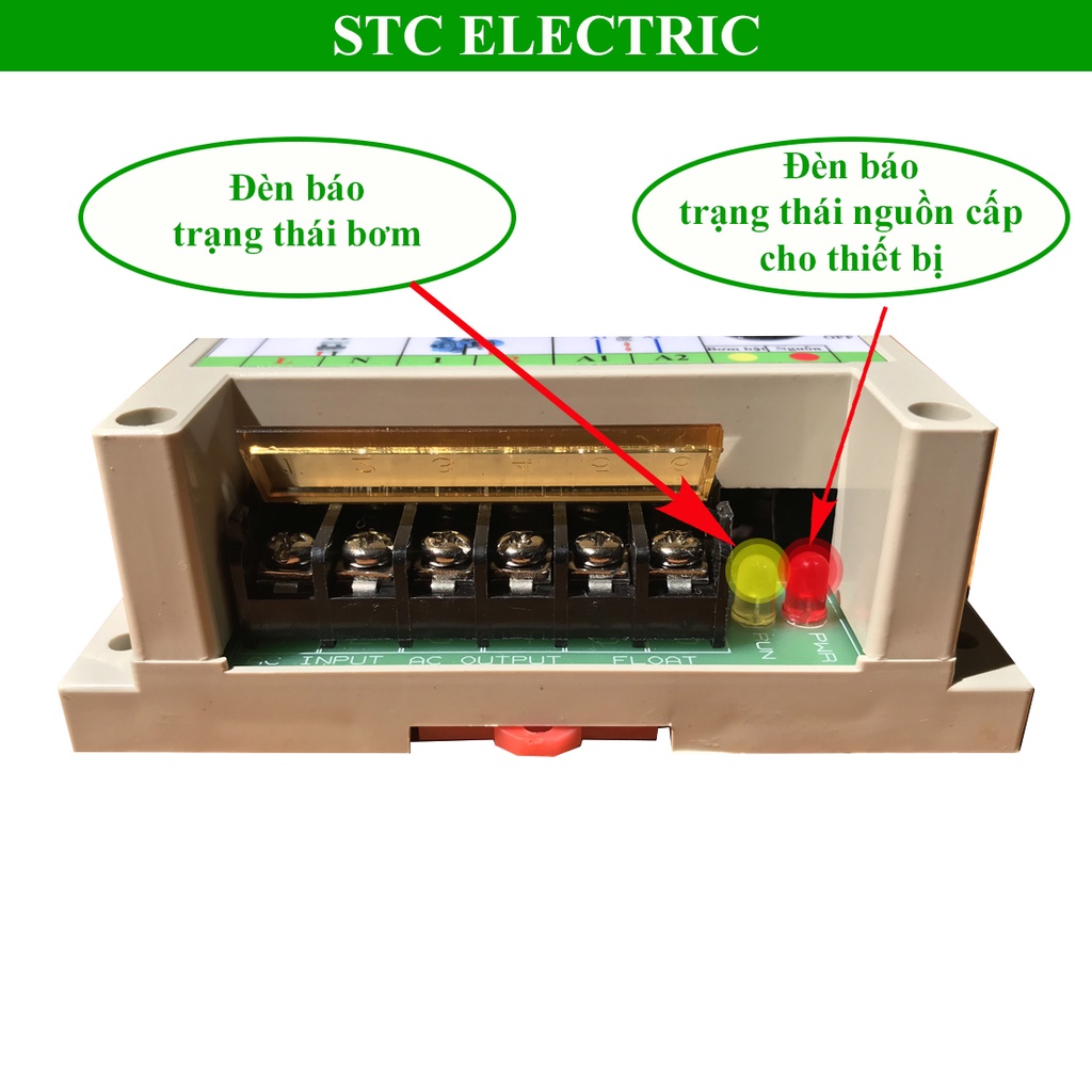 Rơ le an toàn cho phao điện, phao điện 12v, phao điện bồn nước, rơ le an toàn CHÍNH HÃNG STC ELECTRIC