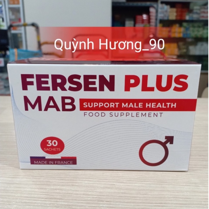 FERSEN PLUS MAB sản phẩm hỗ trợ sức khỏe nam giới hộp 30 gói.