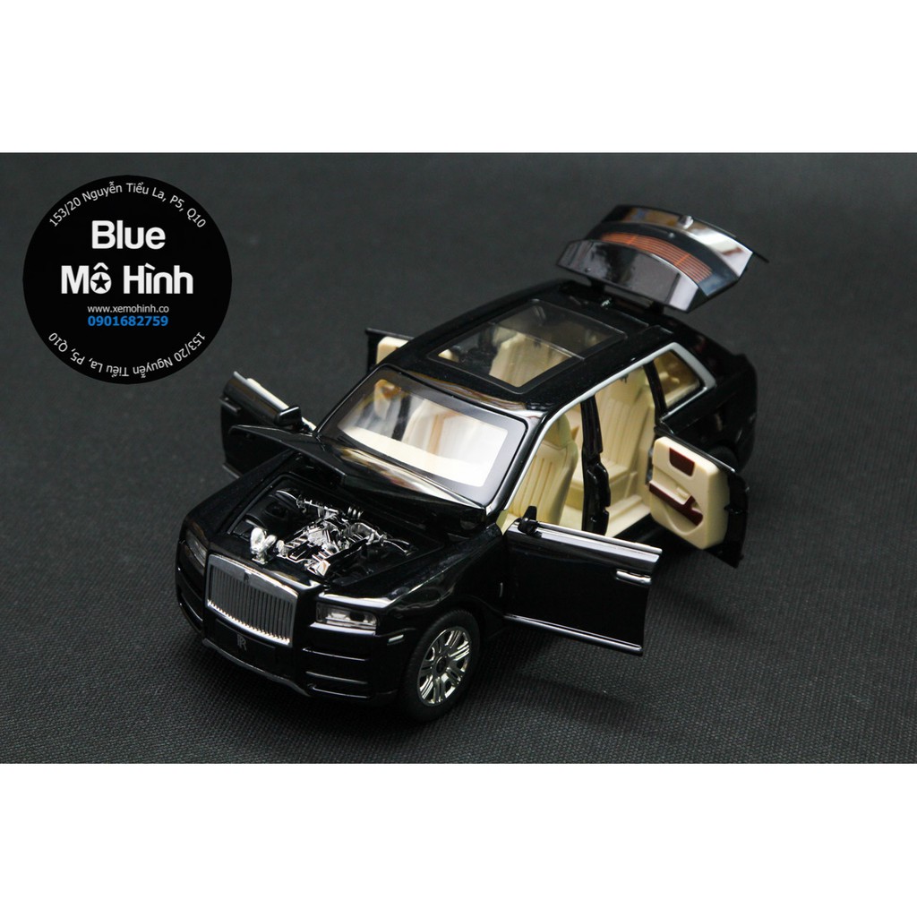 Blue mô hình | Xe mô hình Rolls Royce Cullinan SUV mở hết cửa 1:24