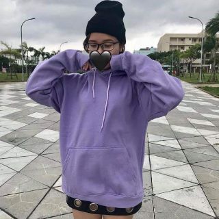 Áo HOODIE BASIC Tím Nhạt UNISEX