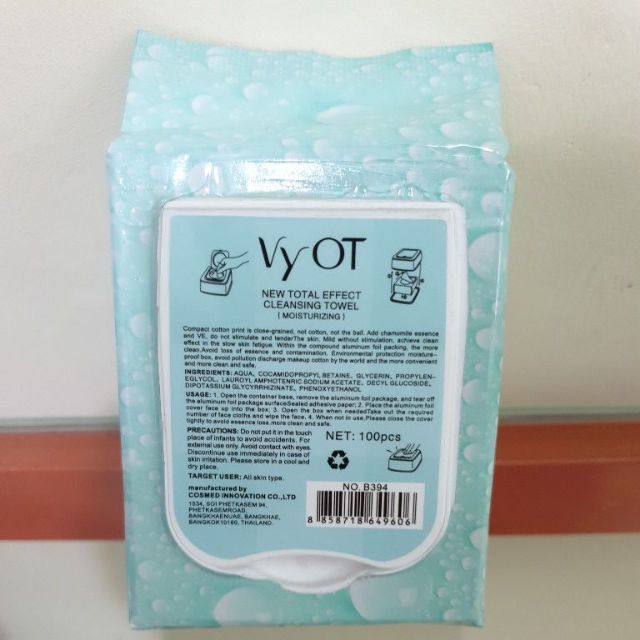 Khăn tẩy trang VyOt 100tơ/gói
