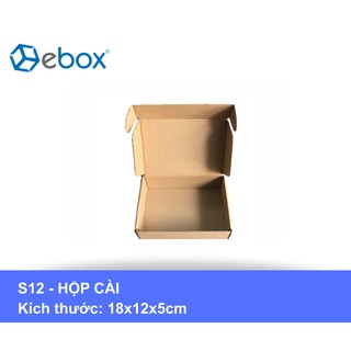 Hộp carton 18X12X5 cm (S12) - Đóng gói phụ kiện, mỹ phẩm, quà tặng, vớ, găng tay, ví mini