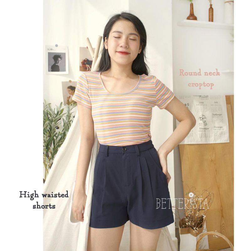 Round Neck Croptop Unicorn
