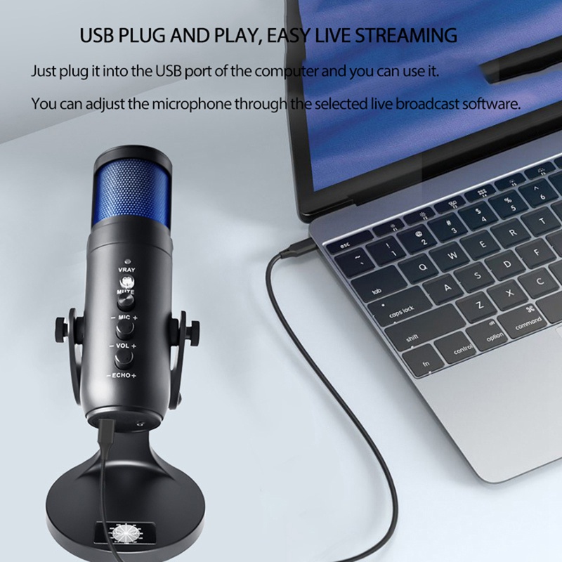 Micro để bàn cổng USB màu RGB dành cho Skype/YouTube/Karaoke/ game/game/gia đình