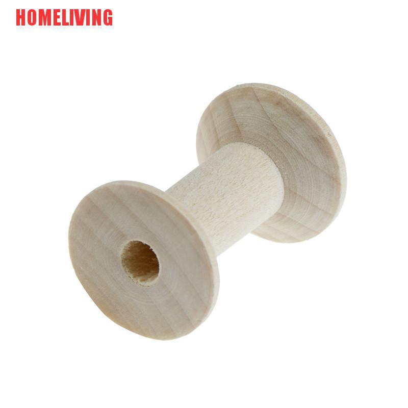 Bộ 10 Cuộn Chỉ Bằng Gỗ Kích Thước 47mmx31mm