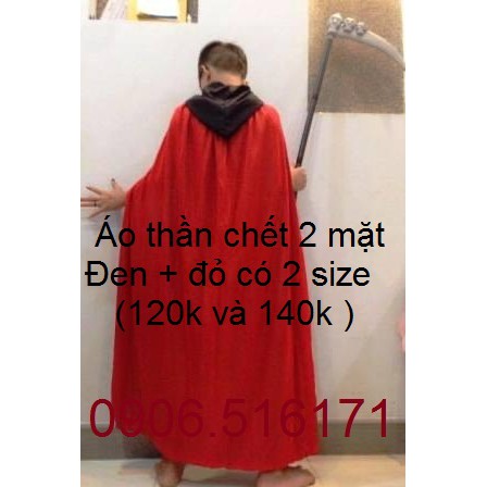 Mua áo choàng thần chết 2 lớp đen đỏ — Đồ chơi trẻ em